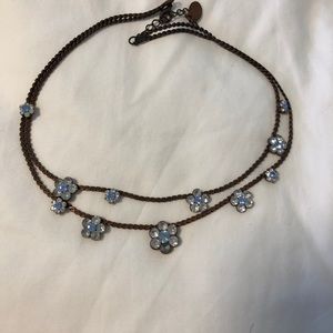 ⬇️ SALE Double Strand flower necklace